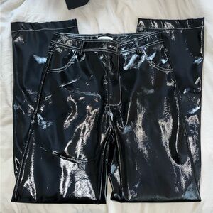 NWT Top Shop Patent Leather Pants Size 6 US